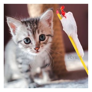 Varita Interactiva de Gato con Roedor en Amarillo Y+Agendita
