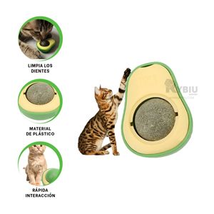 Catnip Juguete de Palta para Gatos Color Verde Y+Agendita