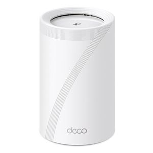 Sistema Mesh TP-Link Deco BE65 BE11000 Wi-Fi 7, 5760 Mbps en 6GHz, 4320 Mbps en 5GHz y 574 Mbps en 2.4 GHz, 4 puertos, cobertura 428m2, blanco