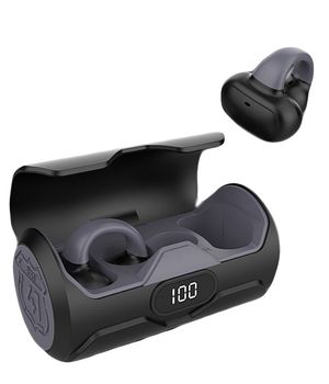 Audífonos bluetooth True Wireless Decibel Clip Air duración máx. 34 horas, controles mediante botón, tipo C, negro