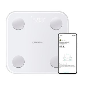 Balanza digital Xiaomi Body Composition Scale S400 Bluetooth, 25 indicadores de composición corporal, blanco