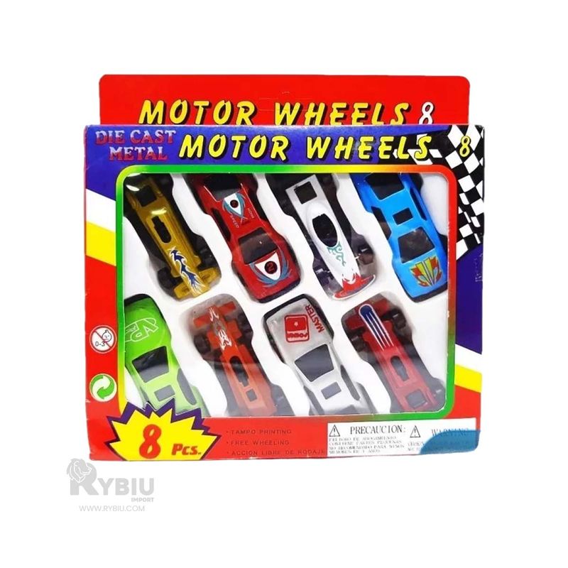 Carritos Pequenos Pack de 8 para Ninos en Multicolor Real Plaza