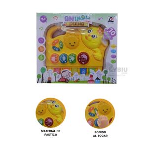 Piano de Kids de Plastico Amarillo Y+Papel de Regalo