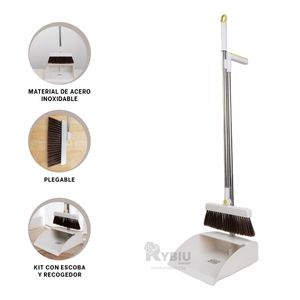 Escoba para Limpiar Compacto de Color Blanco Y+Agendita