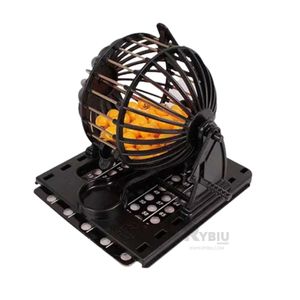 Bingo para Jugar con Amigos y Familia Centro de Metal Negro