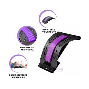 Masajeador con 3 Niveles para Cintura Morado Y+Stickers