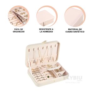 Joyero Organizador para Señoritas Color Beige