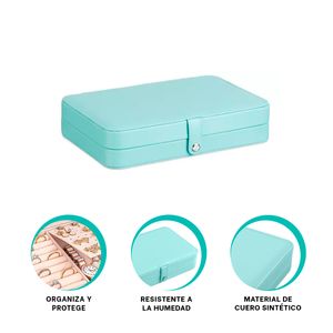 Joyero Clasificador de Color Celeste Y+Stickers