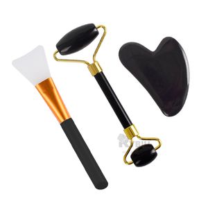 Masajeador Kit de 3 para Cara en Tono Negro Y+Agendita