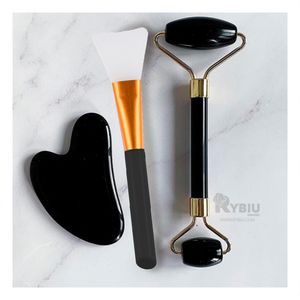 Masajeador Kit de 3 para Cara en Tono Negro Y+Agendita