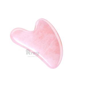 Gua Sha para Efecto Lifting en Rosado Claro Y+Stickers