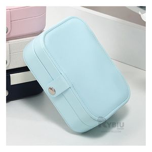 Joyero de Cuero en Color Celeste Claro Y+Agendita