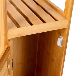 Mueble Repisa Bambú con Puerta 23 x 23 x 82 cm