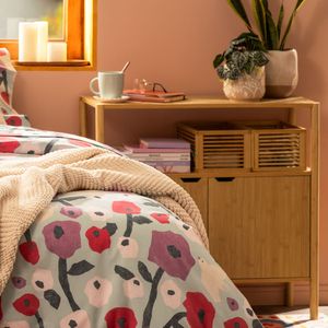 Comoda Bambú con Puertas 80 x 33 x 80 cm