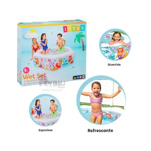 Piscina Refrescante con Diseño Multicolor Y+Papel de Regalo