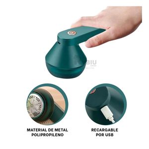 Removedor Electrico de Pelusas para Prendas Verde