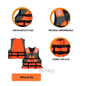 Chaleco para Deportes Acuaticos en Talla XL Y+Stickers