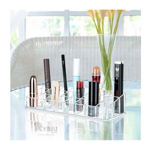 Organizador de Acrilico para 24 Labiales en Transparente