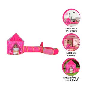 Juego Armable con Tunel para Niños Color Rosado Y+Agendita