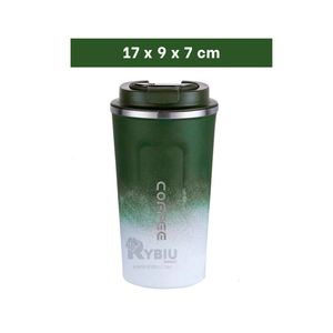Vaso Digital Termico de 510ml en Verde Y+Papel de Regalo