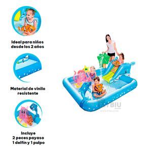 Centro de Juego Inflable en Celeste Y+Agendita
