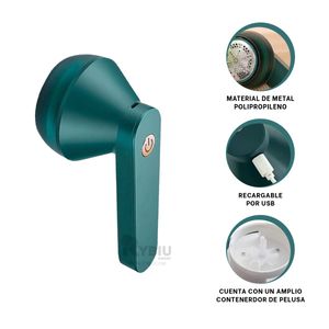 Removedor para Limpiar Pelusas de la Ropa Verde Y+Stickers
