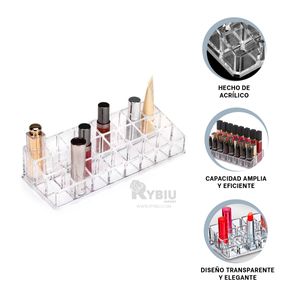 Organizador de Barras de Labios en Transparente Y+Agendita