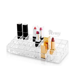 Organizador de Acrilico para 36 Labiales en Transparente
