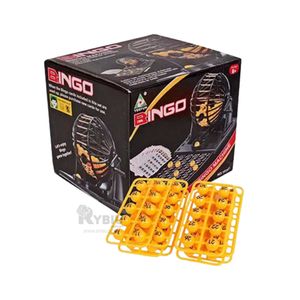 Bingo con Centro de Metal en Color Negro Y+Papel de Regalo