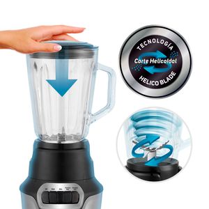 Licuadora TAURUS 1.5L Perfect Push Negro