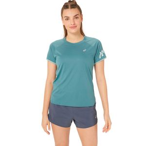 Polo ASICS Icon Ss Top Foggy Teal/Pure Aqua Mujer