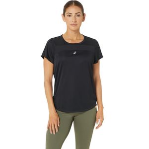 Polo ASICS Performance Black Preto Mujer