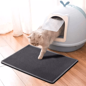 Alfombra para Salida de Arenero de Gato 40x50cm – Negro