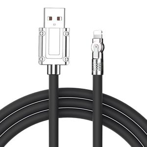 Cable Ligthning A USB, 1m, 12W, Silicona, Negro