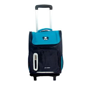 Mochila Escolar para Niños Con Ruedas Modelo Osito Kids Celeste