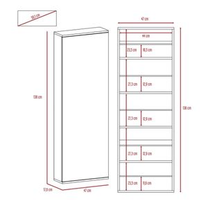Zapatero Leto con espejo Coñac Tuhome