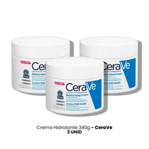 Cerave Crema Hidratante 340g 3 Unidades