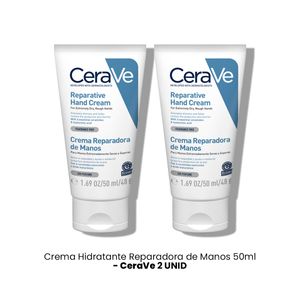 Cerave Crema Hidratante Reparadora de Manos 50ml 2 Unidades