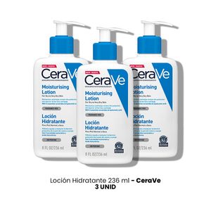 Cerave Loción Hidratante 236 ml 3 Unidades