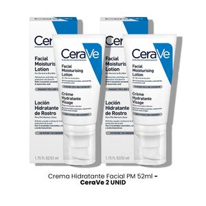 Cerave Crema Hidratante Facial PM 52ml 2 Unidades