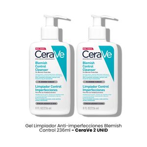 Cerave Gel Limpiador Blemish Control 236ml 2 Unidades