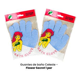 Guantes de baño Celeste Flower Secret 1 Par