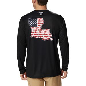Polo manga larga Columbia para hombre