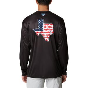 Polo manga larga Columbia para hombre