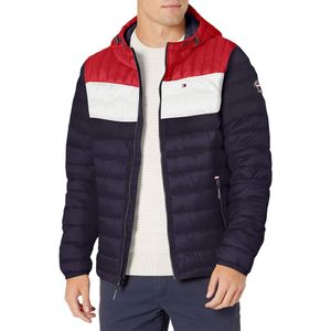 Casaca Tommy Hilfiger acolchada resistente al agua para hombre