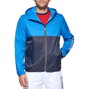 Casaca Tommy Hilfiger impermeable ligera con capucha para hombre