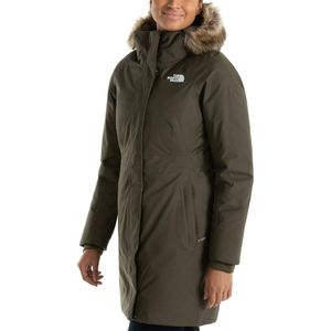 Casaca The North Face larga con capucha para mujer