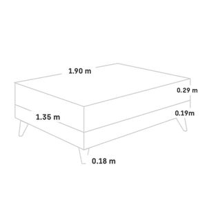 Cama Europea Pocket Advance 2 Plazas Champagne