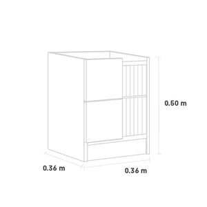 Dormitorio Balanzze con Cajones Queen Cabecera Block + 2 Veladores Han Champagne