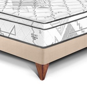 Cama Europea Pocket Advance 1.5 Plazas Champagne
